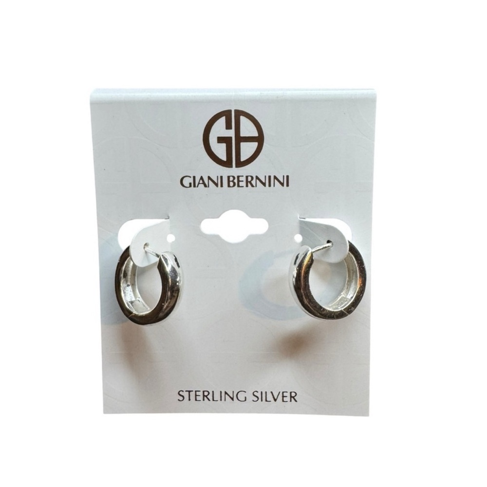 Giani Bernini Silver Double Hoop Earrings